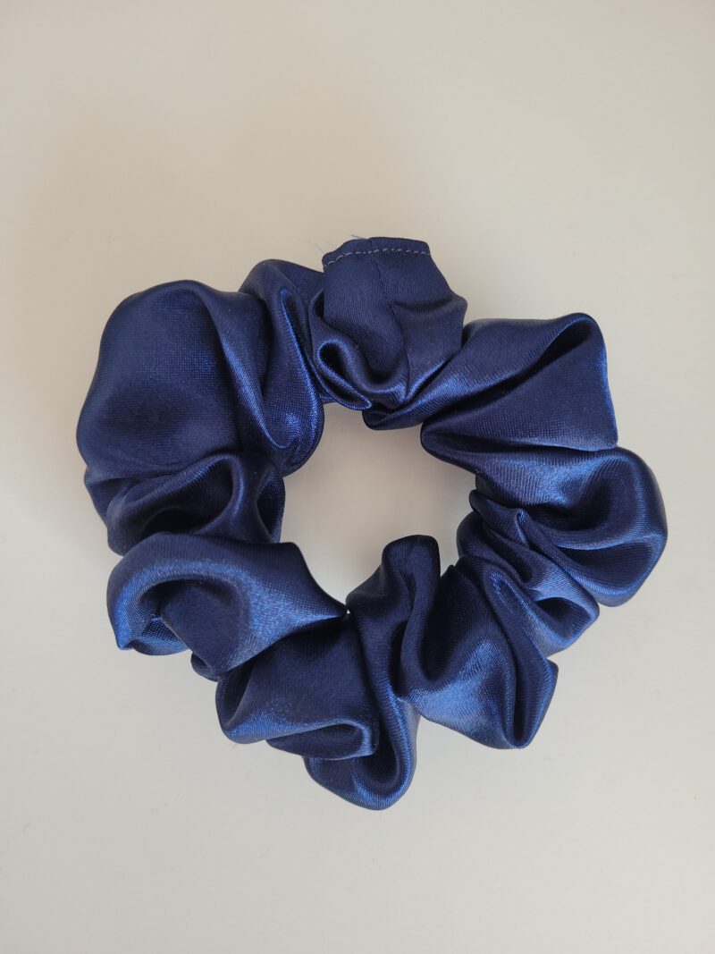 Scrunchie Blauw Shine - Afbeelding 2