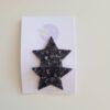 Haarspeldjes Antislip Ster Zwart Glitter