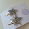 Haarspeldjes Klikklak Ster Zilver Glitter - Afbeelding 2
